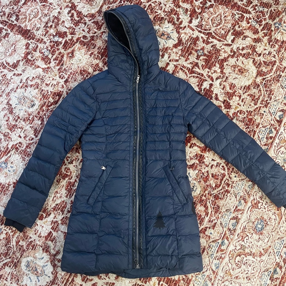 Pajar navy fur lined down jacket! Small